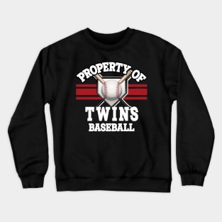 Proud Name Twins Graphic Property Vintage Baseball Crewneck Sweatshirt